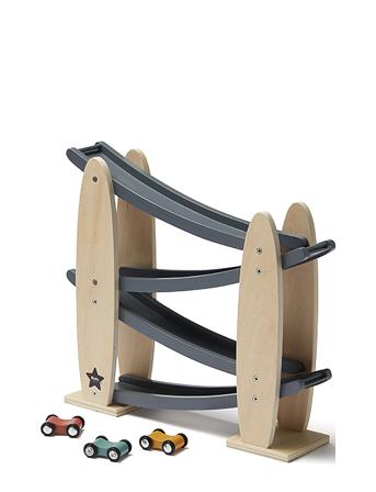 Car Track Natural/Grey Aiden Toys Toy Cars & Vehicles Race Tracks Grå Kid's Concept