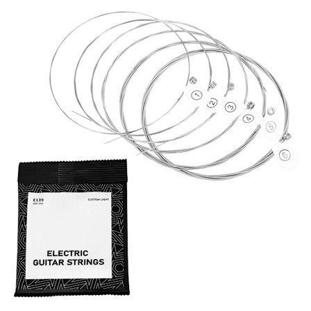 6 kpl .009-.042 Sähkökitaran Kielet Hiiliteräsydin Sähkökitaralle