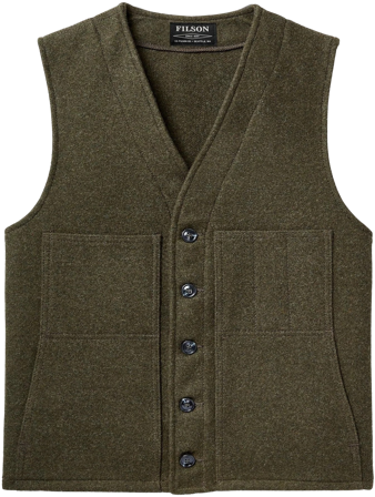 Filson Mackinaw Wool Vest metsästysliivi, maastonvihreä