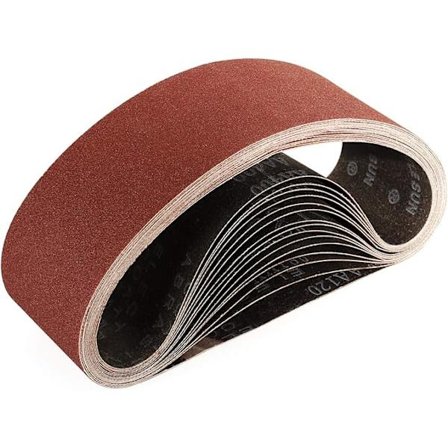 Slipebånd 75x533 mm - 5 stykker Slipebånd 240 korn for sliping