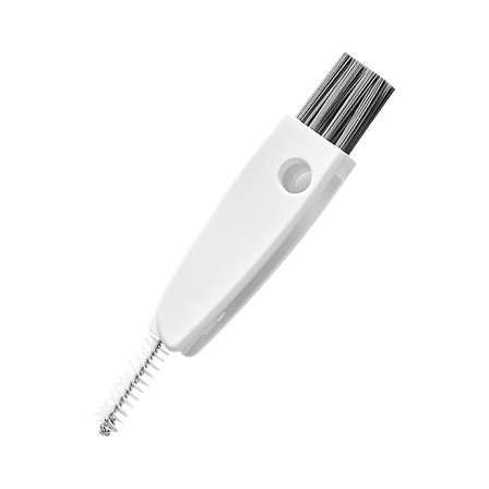 Flaskehættebørste 3 i 1 bærbar hængende hul kopdæksel roterende