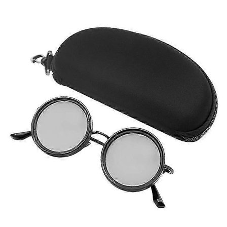 Runde polariserte solbriller, justerbare solbriller med farget glass, kjørebriller for menn og kvinner