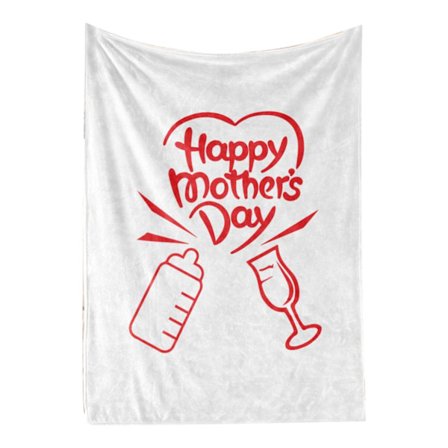 Koselig pledd for morsdag, maskinvaskbart for sofa, seng, kontor, alle årstider 150x200cm