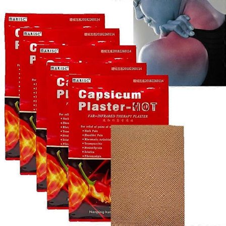 40 stk Capsicum Varm Plaster Muskelstrekk Rygg Kneledd Plaster