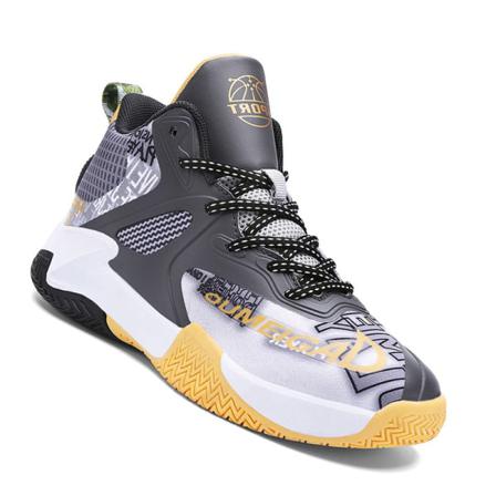 Boys Mid Basketball Shoes Sneakers Med Snörning
