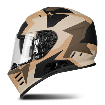 Simpson Venom Have Full Face Helmet Brown XL