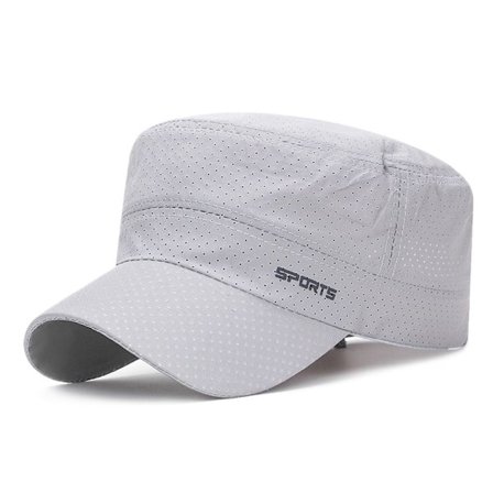 Militær Caps Flat Top Caps LYS GRÅ