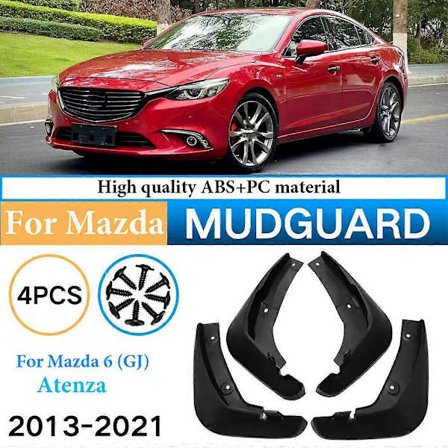 Auton roiskeläpät Mazda 6 (GJ) Atenza 2013-2017 2018 2019 2020 2021 -malleihin, roiskesuojat, roiskeläppä, lokasuojat