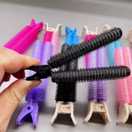 2 Pcs Bangs Hair Root Fluffy Hair Clips Lazy Hair Clips Hair Top Styling Curling Barrel Portable Korean Hair Clips Hair Rollers