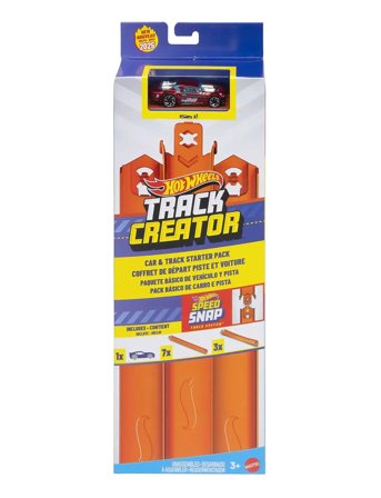 Hw Track Creator Track & Car Starter Pack Patterned Hot Wheels