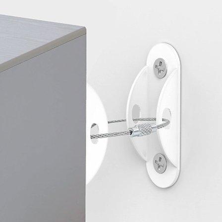 Kalusteiden kaatumisenestoankkurit vauvan turvaamiseen, metalliset seinäankkurit, päivitetyt turvalliset kalusteiden hihnat kiinnittävät kalusteet 