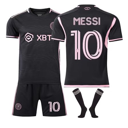 Major League Soccer Messi No.10 Miami International Drakt Hjemme Borte Voksen Barn Fotballdrakt Sett best Borte S Borte Borte