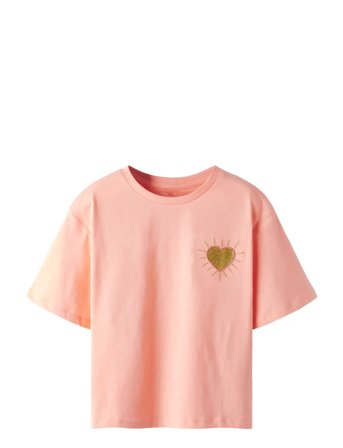 name it Nkfbeatrice Ss Nreg Sh Top Box Ps Noos - Pink - 146-152