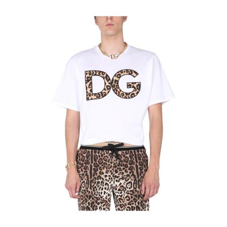 Dolce & Gabbana, T-Shirts Biały, Mężczyzna, Rozmiar: M