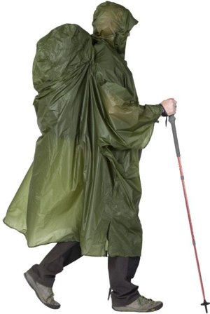 Exped Pack Poncho UL sadeviitta, S, Moss - Päällysvaatteet