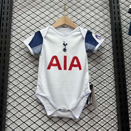 25-26 Tottenham Hotspur Hjem Nyfødt Baby Jumpsuit Sparkedress Fotballdrakt