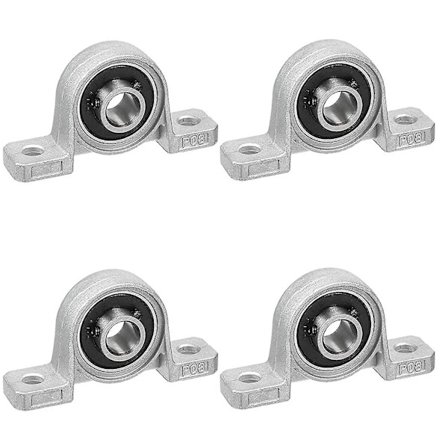 4 stk. Lejehus Flangeleje 8mm Kp08 Kugleleje Blok Pudeleje Til Reservedele