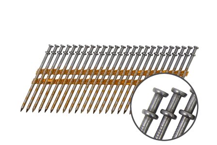 TJEP 838992 Spiker RETTBÅNDET, 21°, FH, BLANK 2000-pakning 3,3 x 85 mm, Innfesting