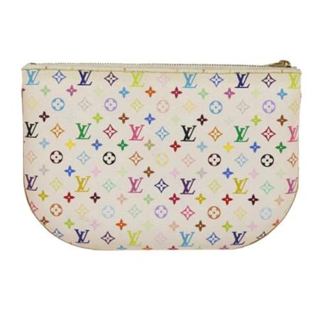 Louis Vuitton Vintage, Pre-owned Clutches Wit, Dames, Maat:ONE Size,leer