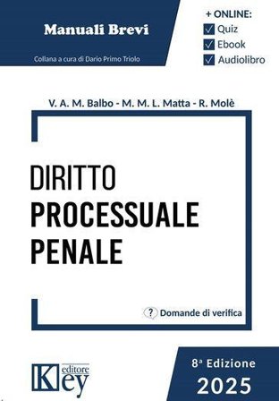 Diritto processuale penale 2025 Valentina Amelia Maria Balbo