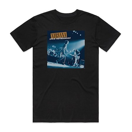 Nirvana Live At The Paramount T-shirt Svart