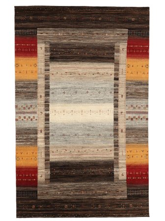 Paski Gabbeh Loribaft Dywan 190X298 Wełna