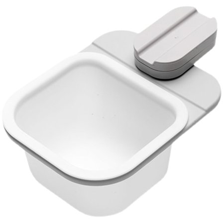 [NT] Liten vägghängd papperskorg Hushållskök Avfallsbehållare för kontor Vit