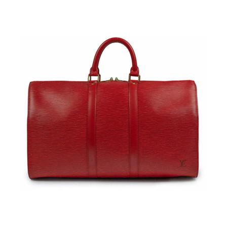 Louis Vuitton Vintage, Pre-owned Weekend Bags Rood, unisex, Maat:ONE Size,leer