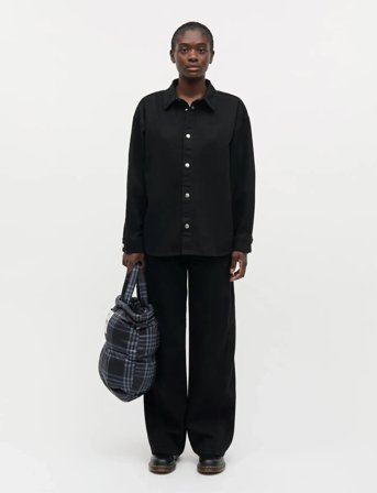 Mads Nørgaard Dyed Denim Gisla Shirt - Black - 42