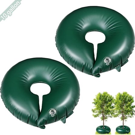 ING To-delt (grøn, 15 gallon, 60 cm) Kraftig trævandingsring - rund trævandingspose