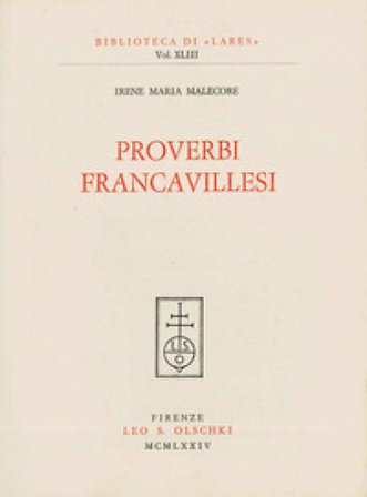 Proverbi francavillesi Irene Maria Malecore