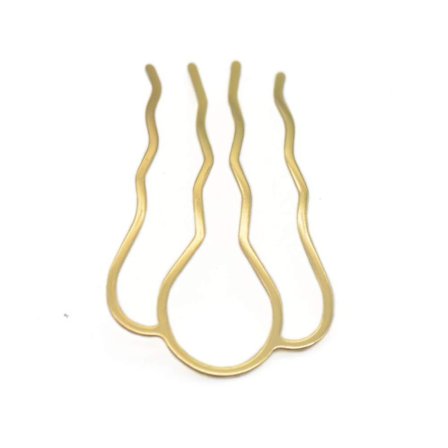 5 stk 87mm hårgaffelklips hårpinne hårbolle pluggholder for kvinner jente tilbehør gull(Gold2)
