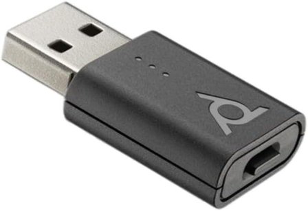 Poly Savi D400 UC Microsoft Teams Certified DECT 1880-1900 MHz Dongle | Black