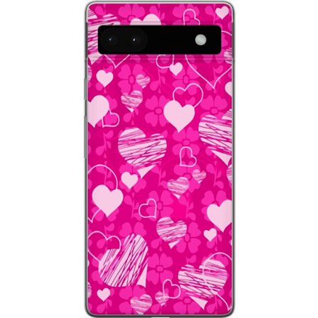 Kompatibelt Mobilskal till Google Google Pixel 6a PopHjärtMönster