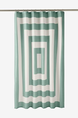 Jotex - Dusjforheng Grågrønn/hvit - WILLIAM - Kjøp Dusjforheng hos Jotex
