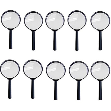 10 stk. Forstørrelsesglas, Børneforstørrelsesglas, Plast