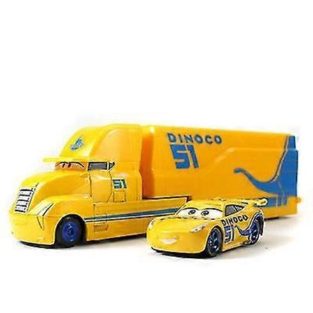 2 stk Racing Car 3 Black Storm Jackson Container Trailer Truck Legering Lastebil Mcqueen Mack Lekebil Flerfarget Alternativ