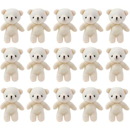 18 kpl Mini Karhu Täytetty Eläin Pieni Teddies Karhut Nuken Pehmeä Pieni Plushie Täytetyt Eläimet DIY Ystävänpäivä Syntymäpäivä Hääjuhla Suosikkeja (
