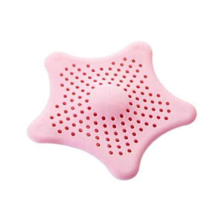 2 stk. afløbsbeskyttelse i silikone light pink