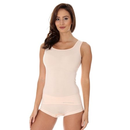 Linnen för kvinnor BRUBECK COMFORT WOOL Termoaktiv Ärmlös T-shirt MERINOULL