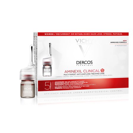 VICHY Dercos Aminexil trattamento anticaduta donna 21 fiale 21 x 6ml - Trattamento Anticaduta Capelli