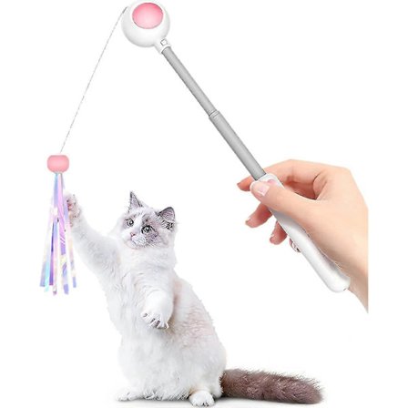 Elektrisk Kattefisk, Udtrækkeligt Kattelegetøj, Kattelegetøj, Fjerlegetøj Kat, Elektrisk Interaktivt Kattelegetøj Til Killinger Katte