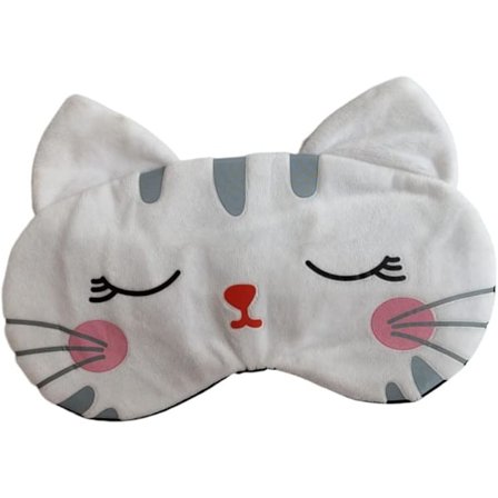 Söpö Matkakissa Unisilmämaski, Pehmeä Eläin Sarjakuva Hauska Silmälaput Nukkumismaski Silmäsuoja Naisille Nukkumiseen Lentokoneessa Toimistossa 