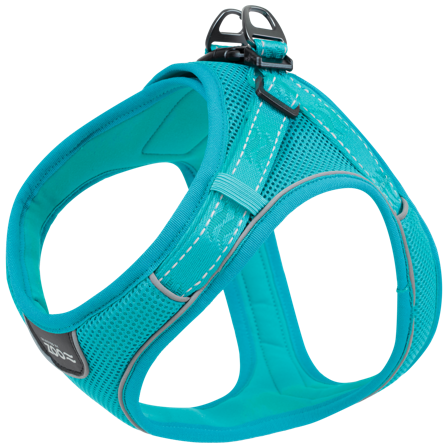 Selected by ZOO - Sele Rufus Soft Justerbar M Hals 20 mm x 40-50 cm Bryst 20 mm x 52-62 cm Turkis - Hund - Halsbånd - ZOO.no