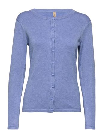 Sc-Dollie Strikket Trøje Cardigan Blå Soyaconcept