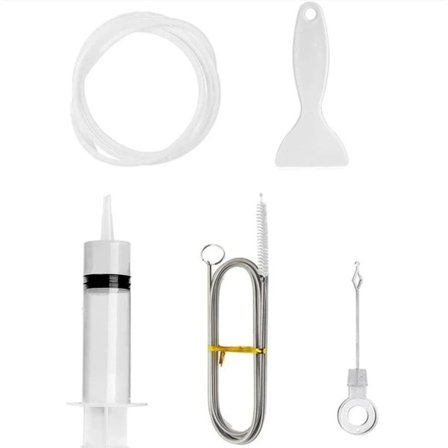 Komplett sett med 5 deler kjøleskapsrensing kjøleskap vannrensing dreneringshull dreneringsrør blokkering rensing