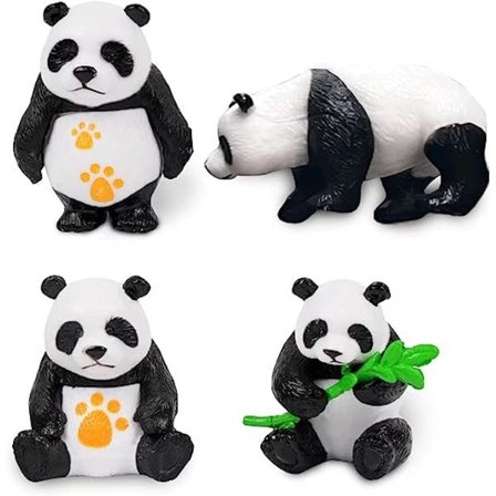 Tredimensionell Kylskåpsmagnet, Lätt att Plocka Upp, 3D Panda Fri