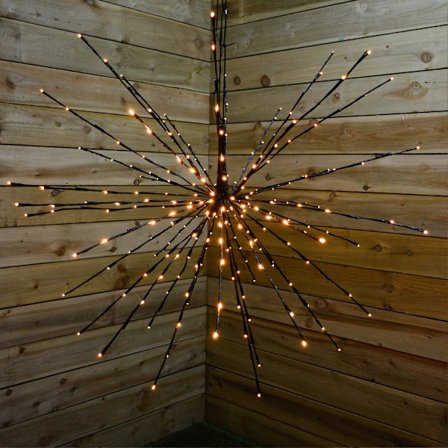 1m LED Polstjärneljus - 280 Klassiska Varma Ljus - 14% Blinkande Ljus