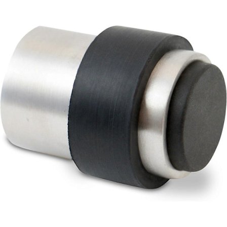 Dørstopper Væg- eller Gulvmonteret - Dekorativ Dørstopper i Rustfrit Stål - Dørstopper Gummi