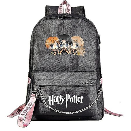 Harry Potter Rygsæk Til Teenagere - Fashion Skole Taske, Tegneserie Design Med Høj Kapacitet - Rejse Rygsæk Til Drenge Og Piger, Casual Mochilas Til 